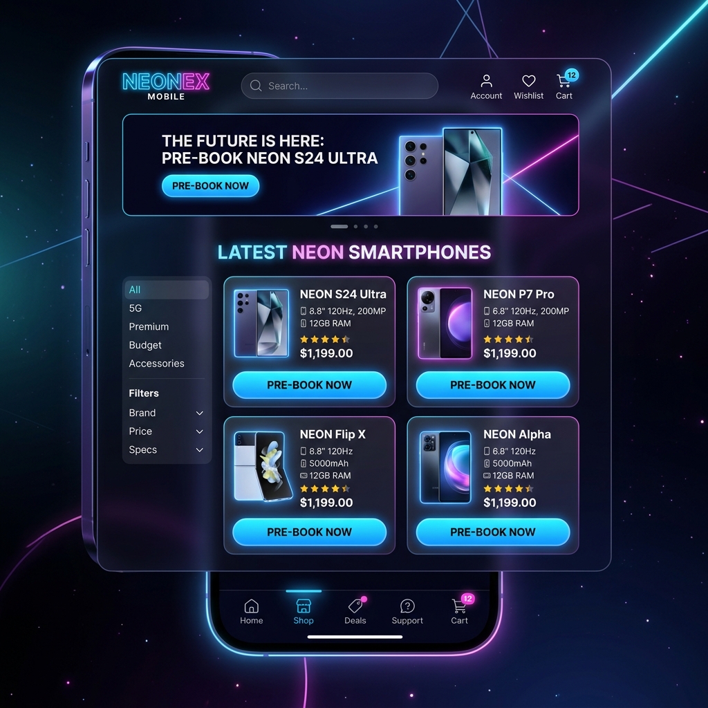 Mobile Shop Preview
